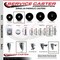 Service Caster 35 Inch Phenolic Swivel 58 Inch Threaded Stem Caster Set with Total Lock Brake SCC-TSTTL20S3514-PHR-58212-4 - alternate 4